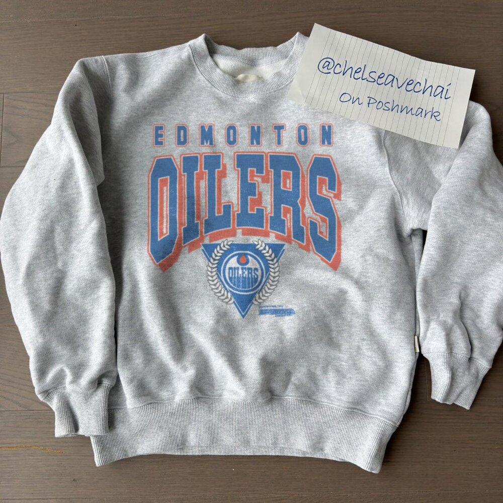 90s Edmonton Oilers Hockey Sweatshirt, Retro NHL Edmonton Oilers Shirt Tee